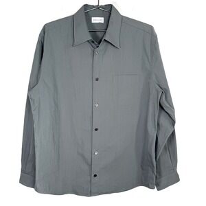 JOHN ELLIOTT Long Sleeve Button Down Shirt Men's Size 2 Made In Japan Gray‎